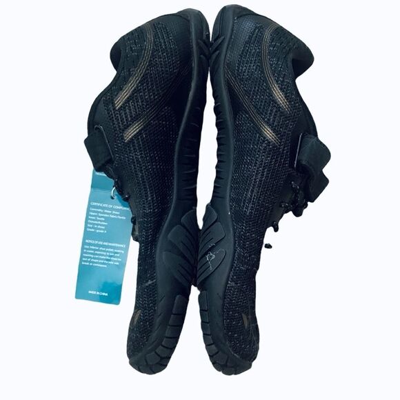 Ning Sports Black & Gold Bungee Lace Water Shoes Size 39 - Picture 5 of 10